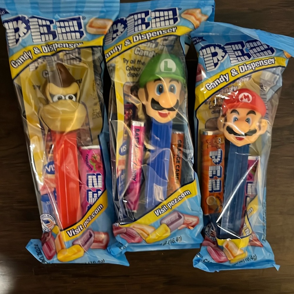 Mario, Luigi, & Donkey Kong Pez Dispensers